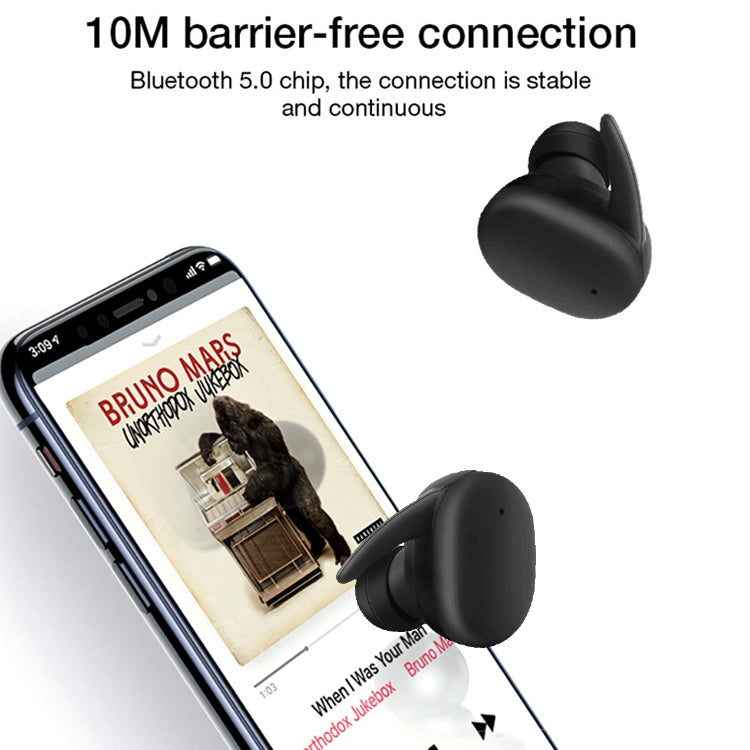 Écouteurs sans fil Bluetooth 5.0 étanches IPX DT-7 avec boîtier de charge magnétique 300 mAh, prise en charge des appels, DT-7